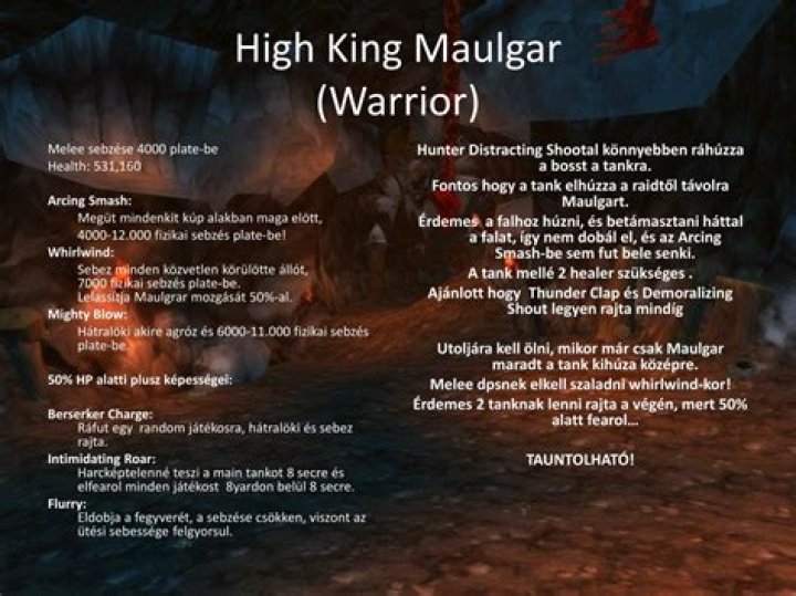 Is High King Maulgar Tauntable?