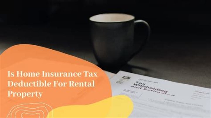 Is home insurance deductible on a rental property?