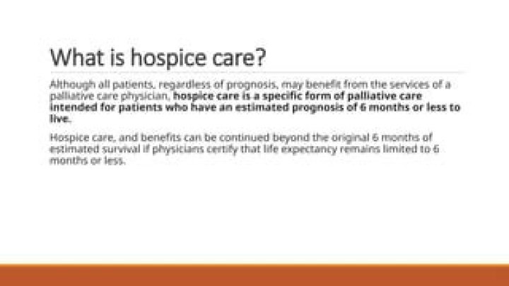 Is hospice limited to 6 months?