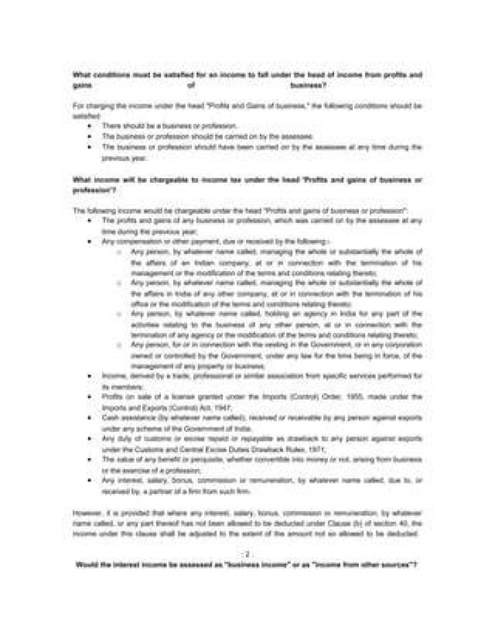 Is interest considered business income?