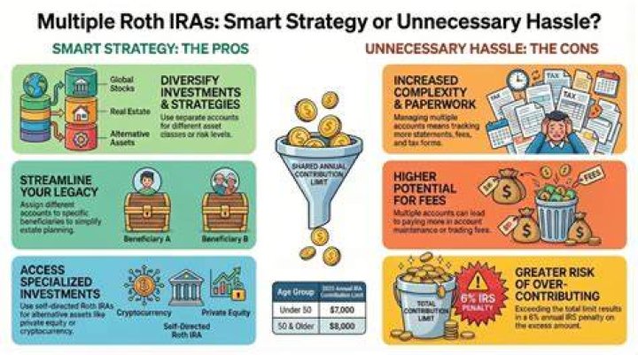 Is it bad to have multiple ROTH IRAs?
