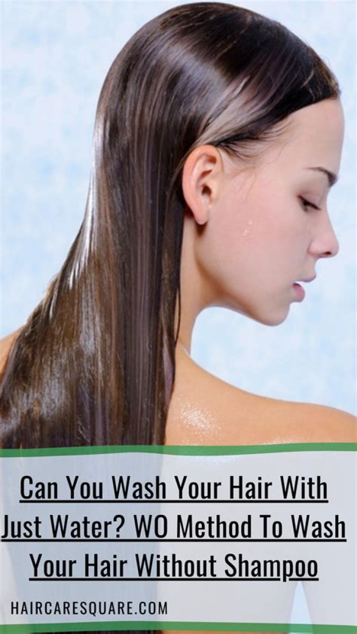 Is it better to wash your hair with just water?
