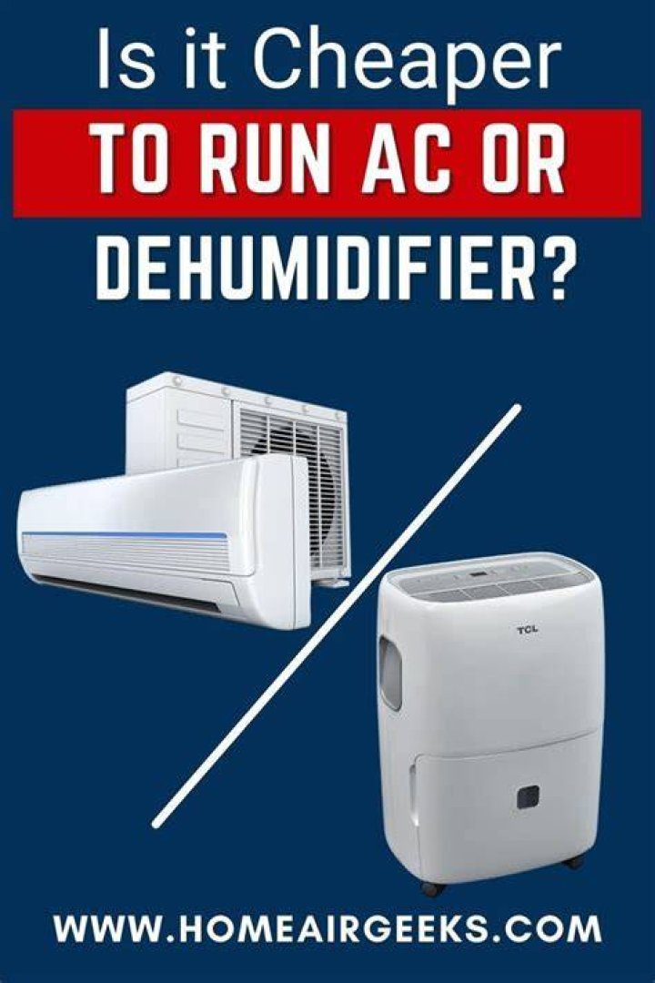 Is it cheaper to run AC or dehumidifier?
