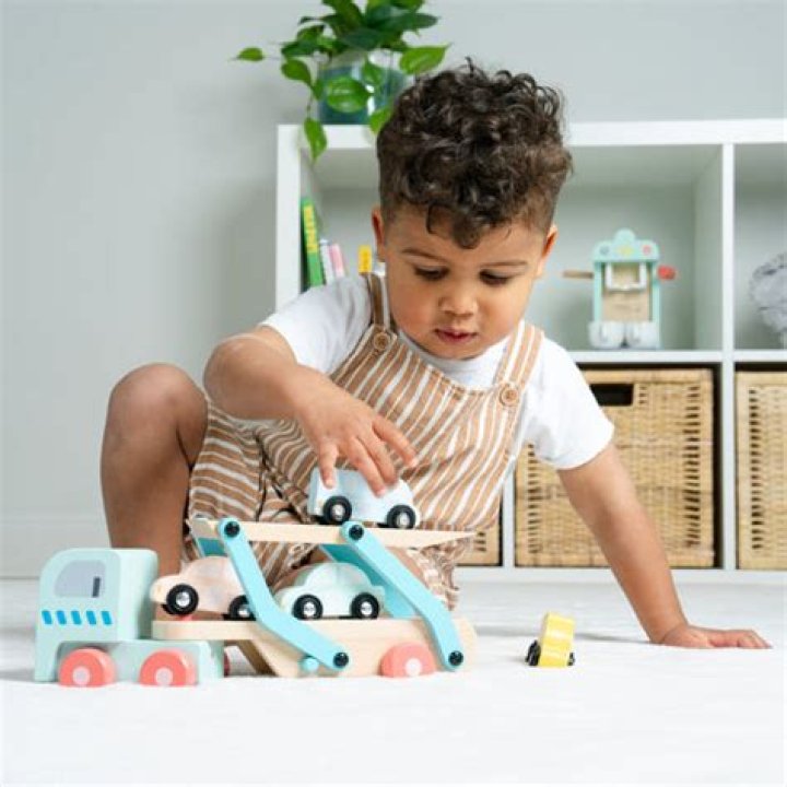 Is it normal for toddlers to line toys?