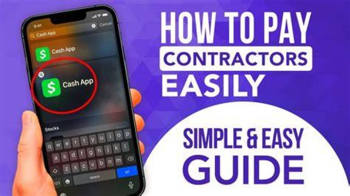Is it OK to pay contractors in cash?
