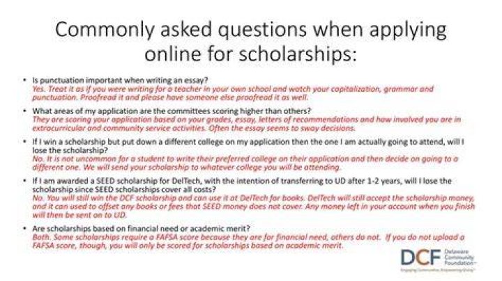 Is it possible for someone to lose a scholarship?