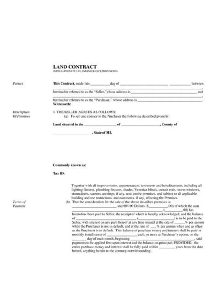 Is it possible to get out of a land contract?
