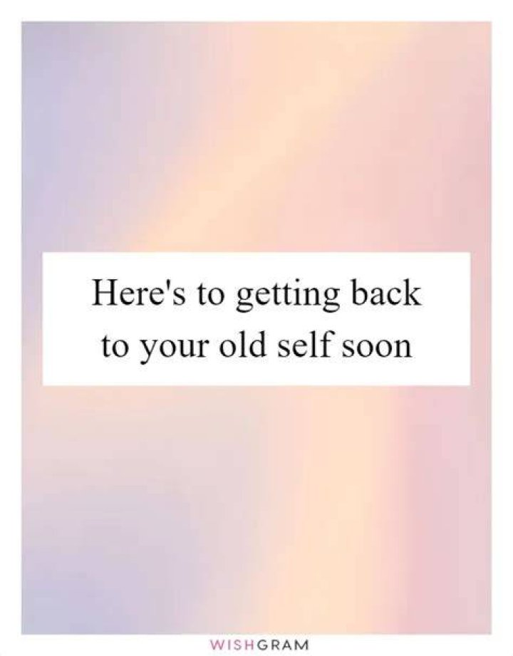 Is it possible to go back to your old self?
