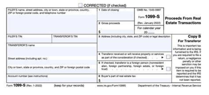 Is it unusual not receive 1099 s form for the sale of?