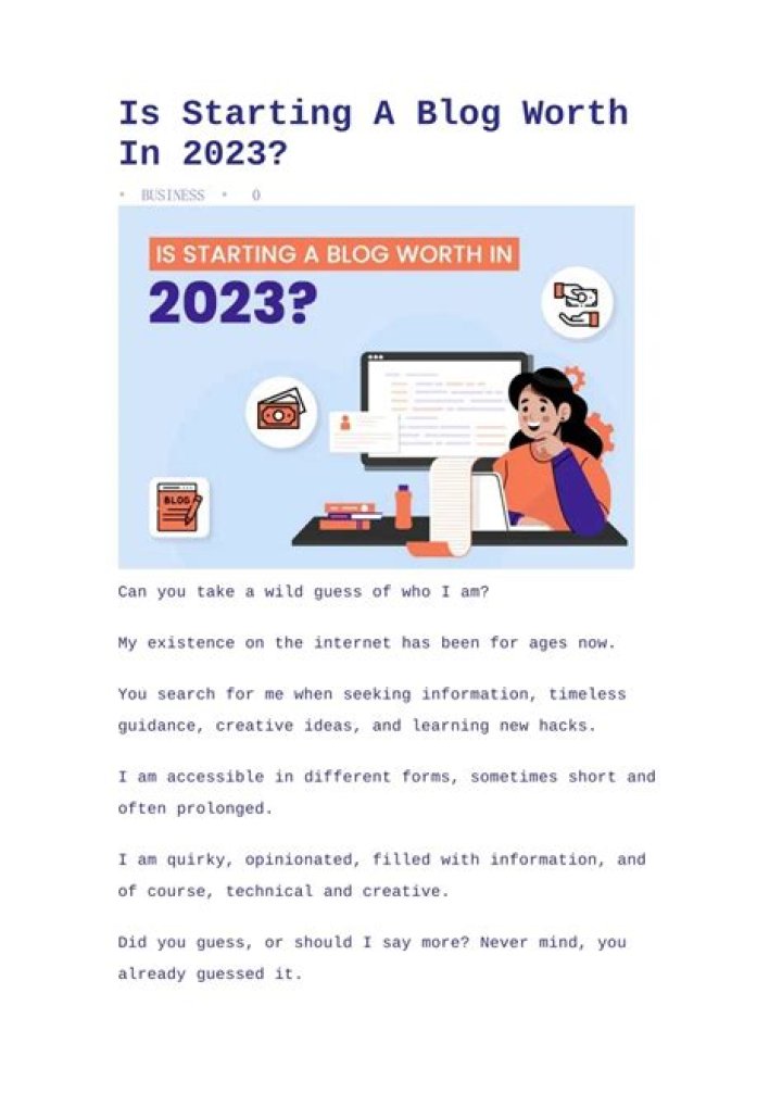 Is it worth starting a blog in 2020?