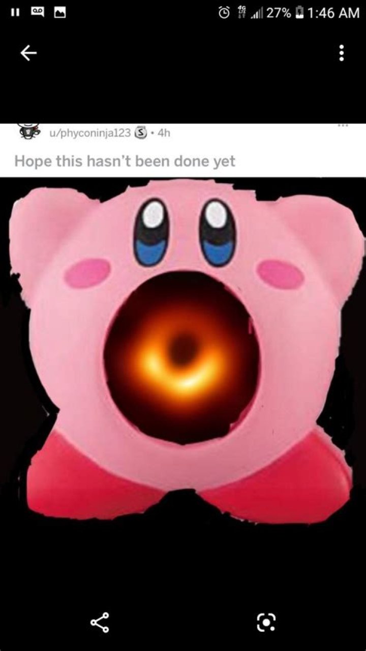 Is Kirby stomach a black hole?