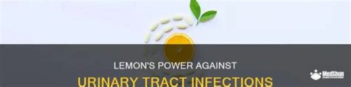 Is lemon good for urinary tract?
