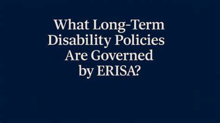 Is long term disability covered under Erisa?