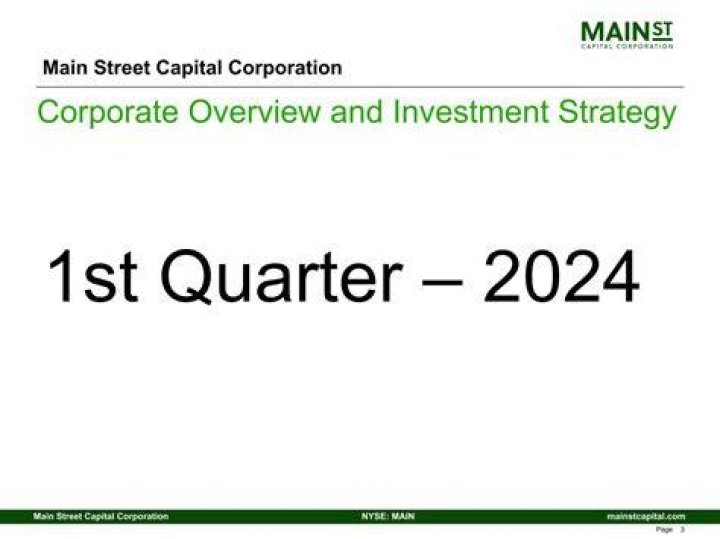 Is Main Street Capital Corporation a good investment?