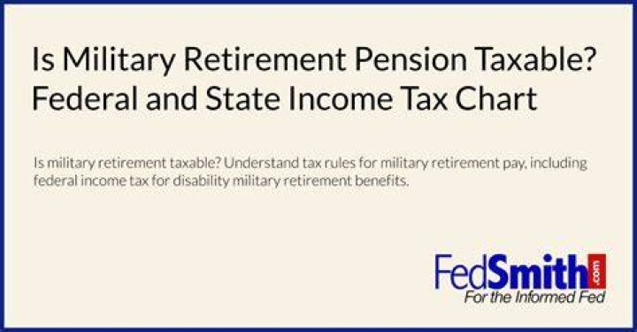 Is military pension taxable in Arizona?