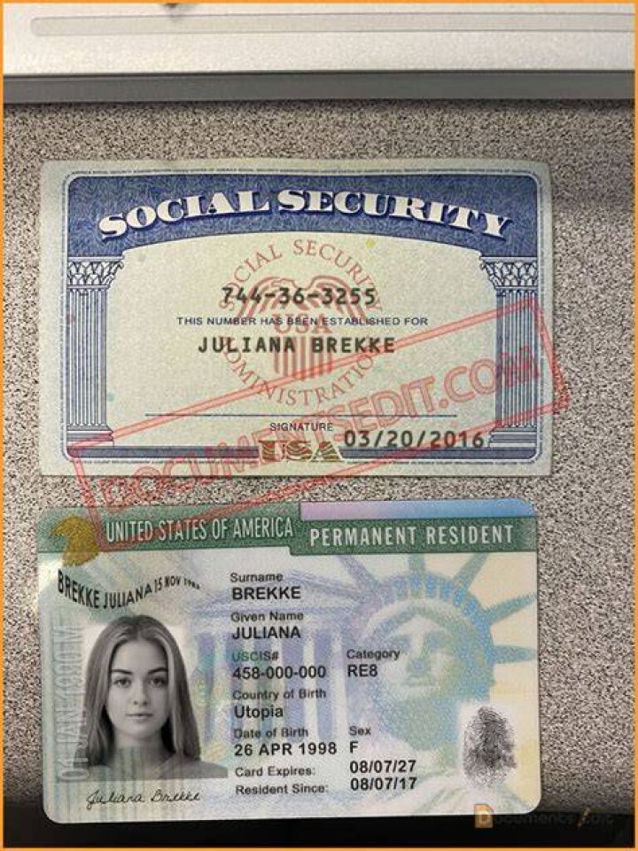 Is my Social Security Number on my Permanent Resident Card?