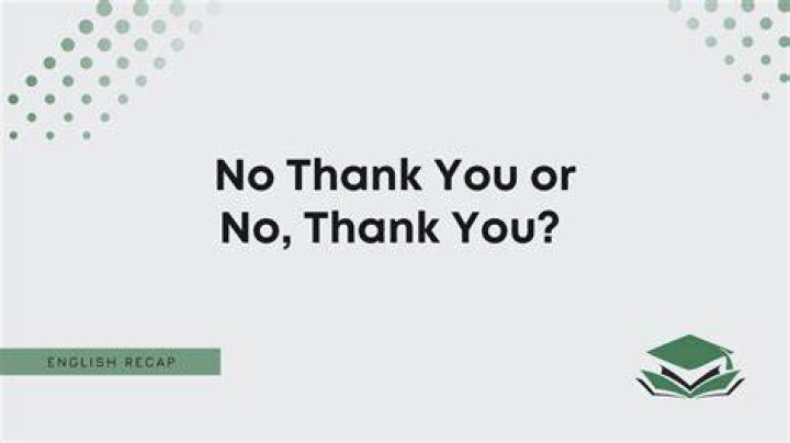 Is no need an answer to thank you?