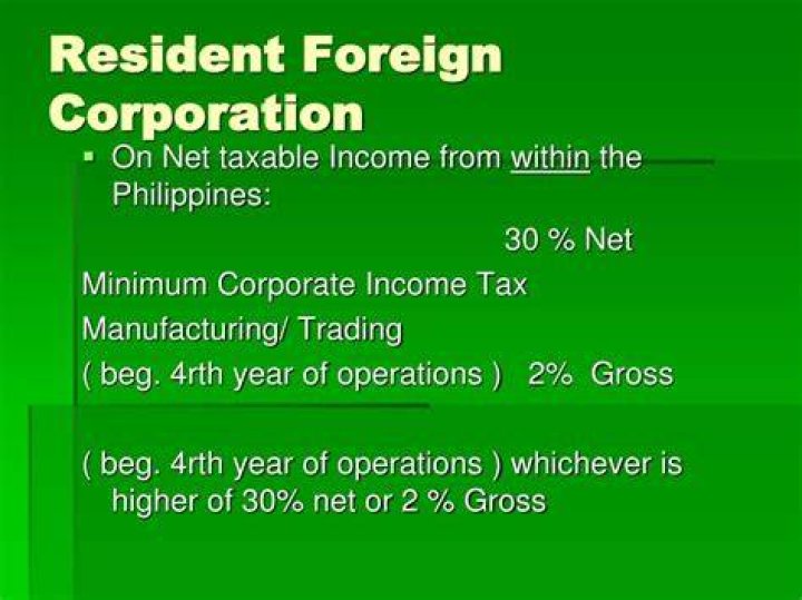 Is non-resident foreign corporation taxable?