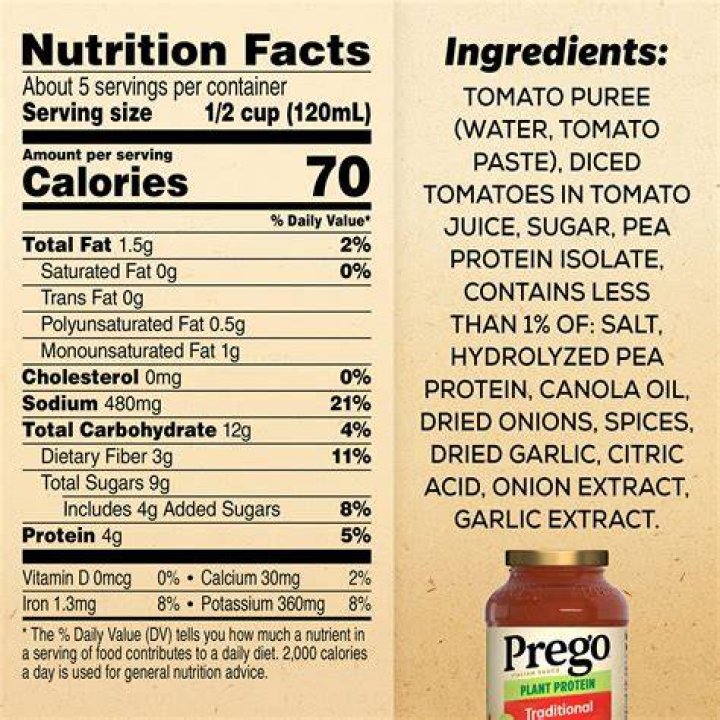 Is Prego sauce unhealthy?