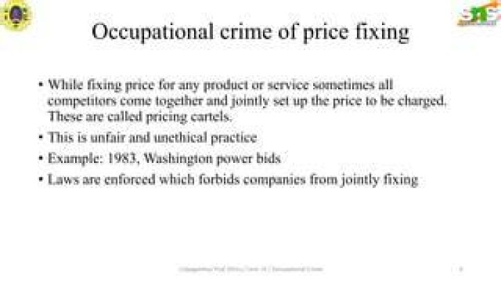 Is price-fixing a crime?