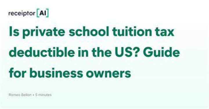 Is private school tuition tax-deductible in NJ?