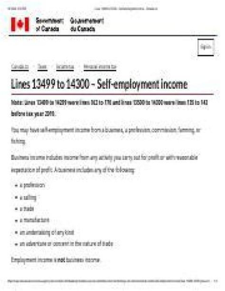 Is rental income considered self-employment income Canada?