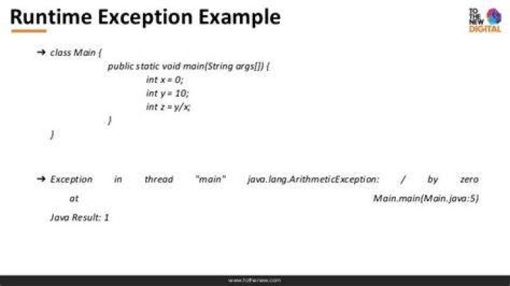 Is runtime exception a class?