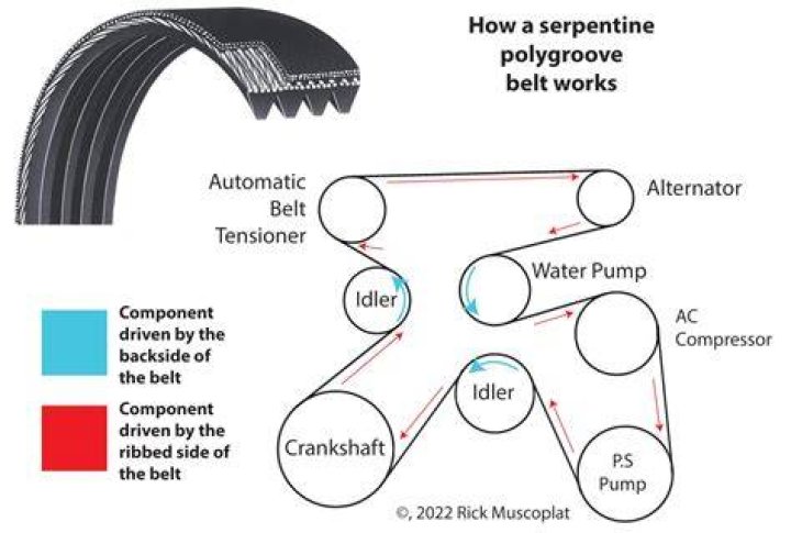 Is serpentine belt same as power steering belt?