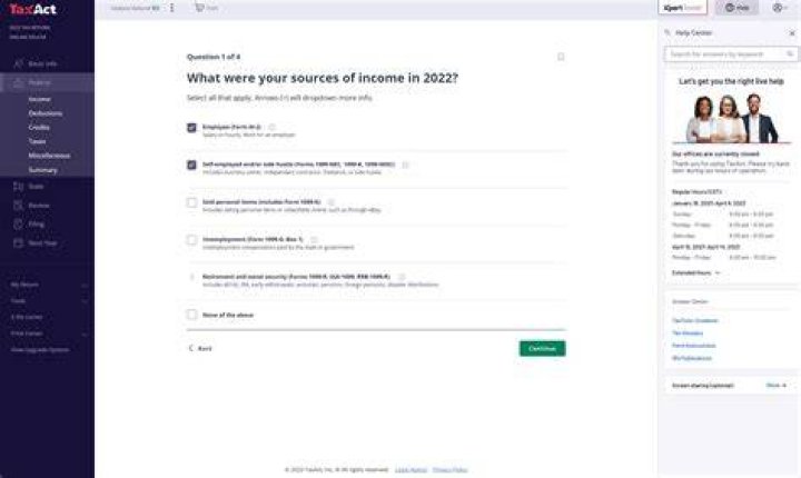 Is TaxAct software update for unemployment?