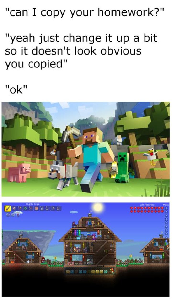 Is Terraria a Minecraft rip off?
