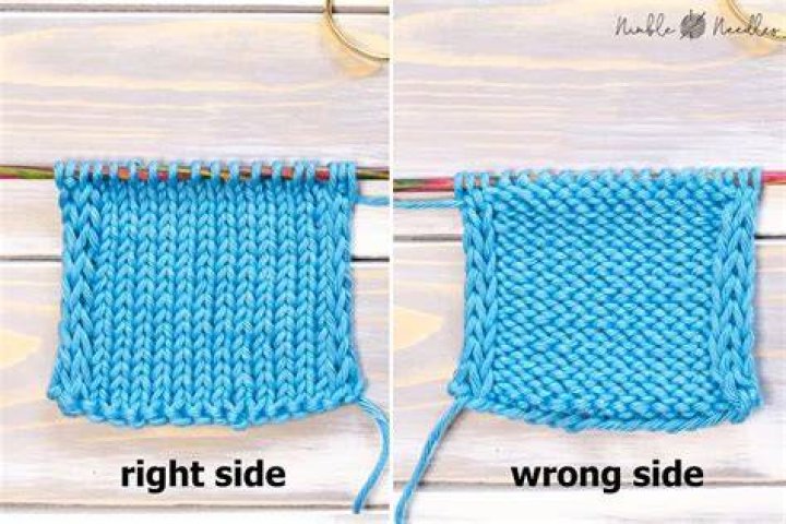 Is the first row in knitting the right side?