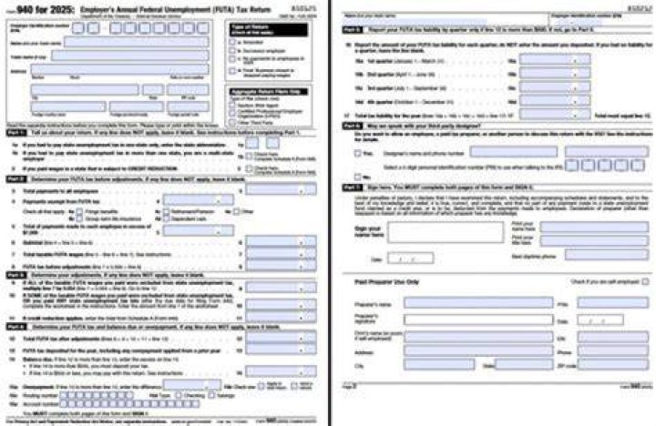 Is there a 940 Form 2018?