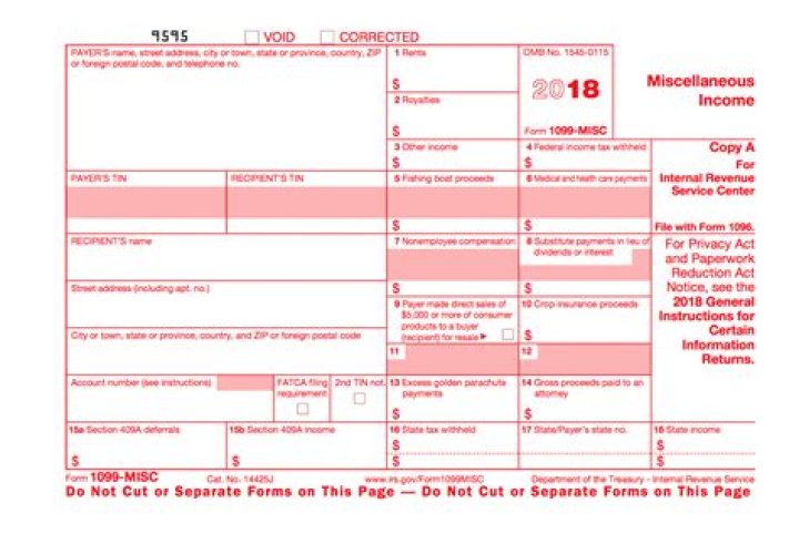 Is there a copy of the 2018 Form 1099 MISC?