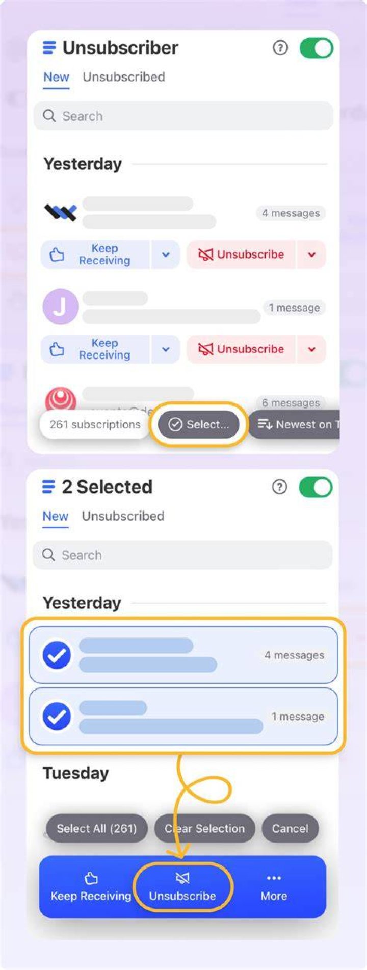 Is there a free app to unsubscribe from emails?