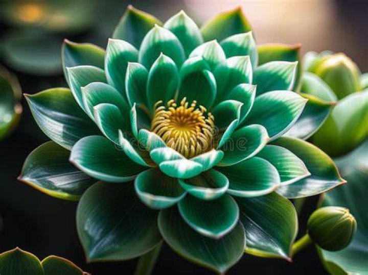 Is there a green lotus flower?