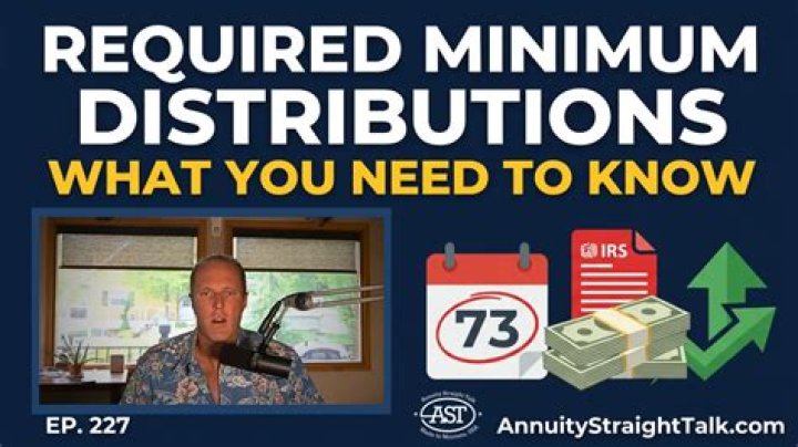 Is there a required minimum distribution for an annuity?