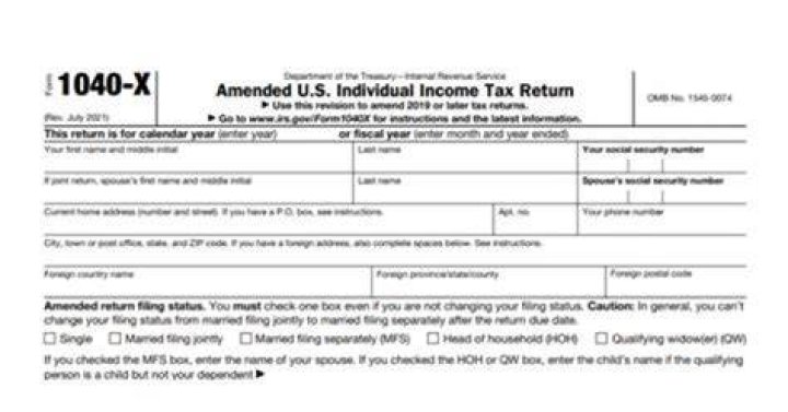 Is there an electronically amended Form 1040 for 2019?