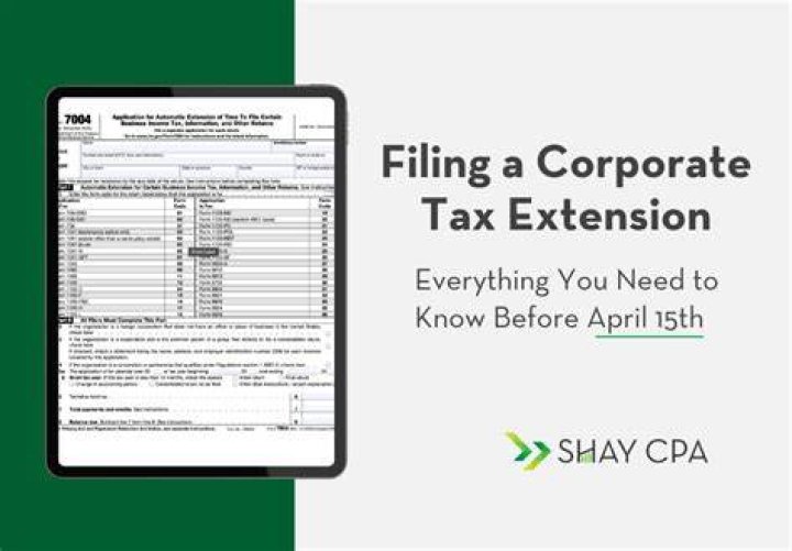 Is there an extension on corporate tax returns?