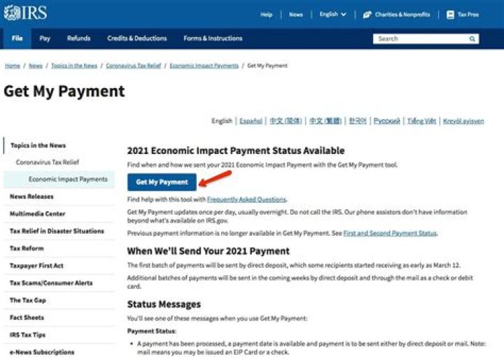 Is there an IRS portal for stimulus payments?