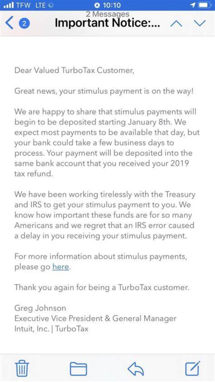 Is TurboTax having issues with stimulus checks?