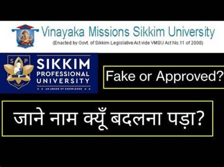 Is Vinayaka Mission Sikkim fake?