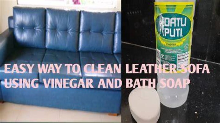 Is white vinegar good for cleaning leather sofa?