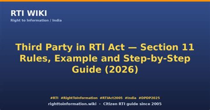 Is Wife third party in RTI Act?