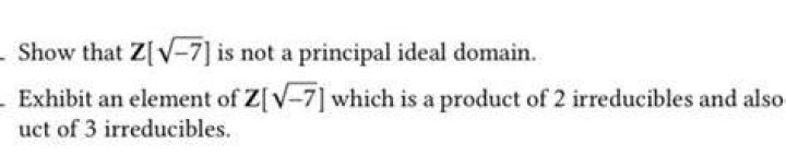 Is Z i a principal ideal domain?