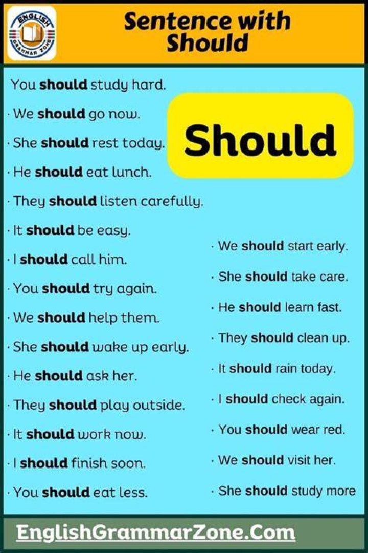 Should example sentences?