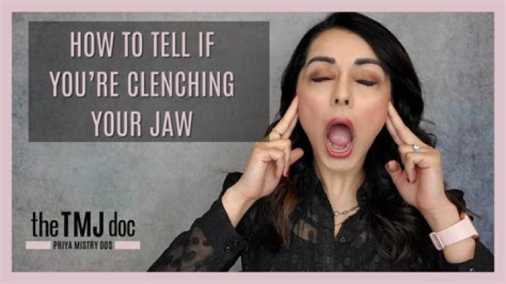 Should I clench my jaw or let it hang?