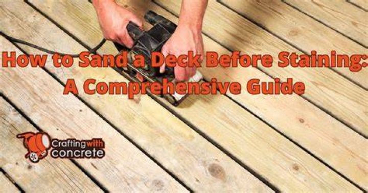 Should I sand deck before staining?