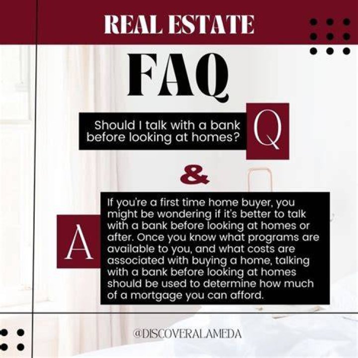 Should I talk to my bank about buying a house?