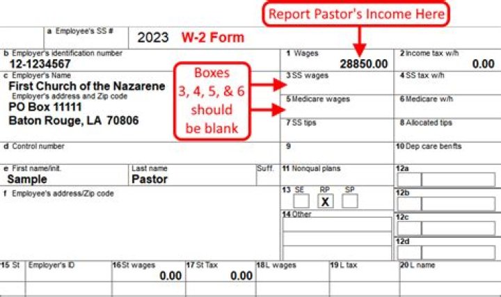 Should pastors receive 1099 or W-2?