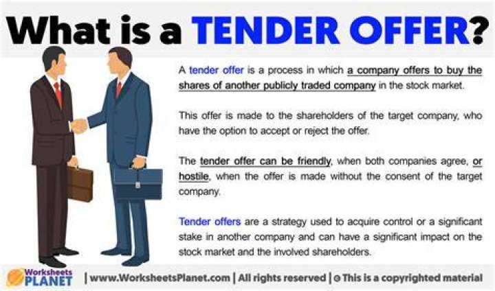 Should you accept tender offer?